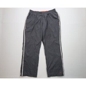 Vtg Nike Mens XL Travis Scott Mini Swoosh Lined Wide Leg Windbreaker Pants Gray